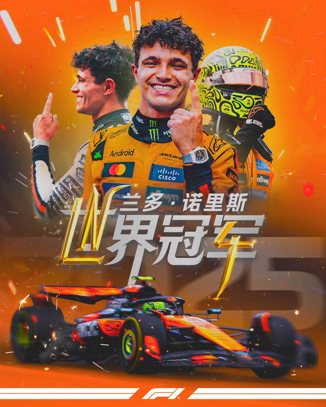 皇冠信用網怎么租_诺里斯首获F1车手总冠军 维斯塔潘无缘五连冠